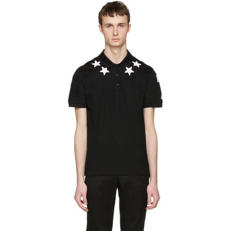 givenchy black star patch polo|Slim fit polo in monogram 72 cotton .